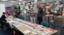 Stand d’information en Isère.