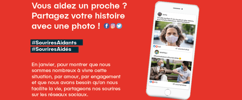 Jusqu’au 31 janvier, participons à l’opération de notre partenaire Malakoff Humanis « #SouriresAidants #SouriresAidés » !
