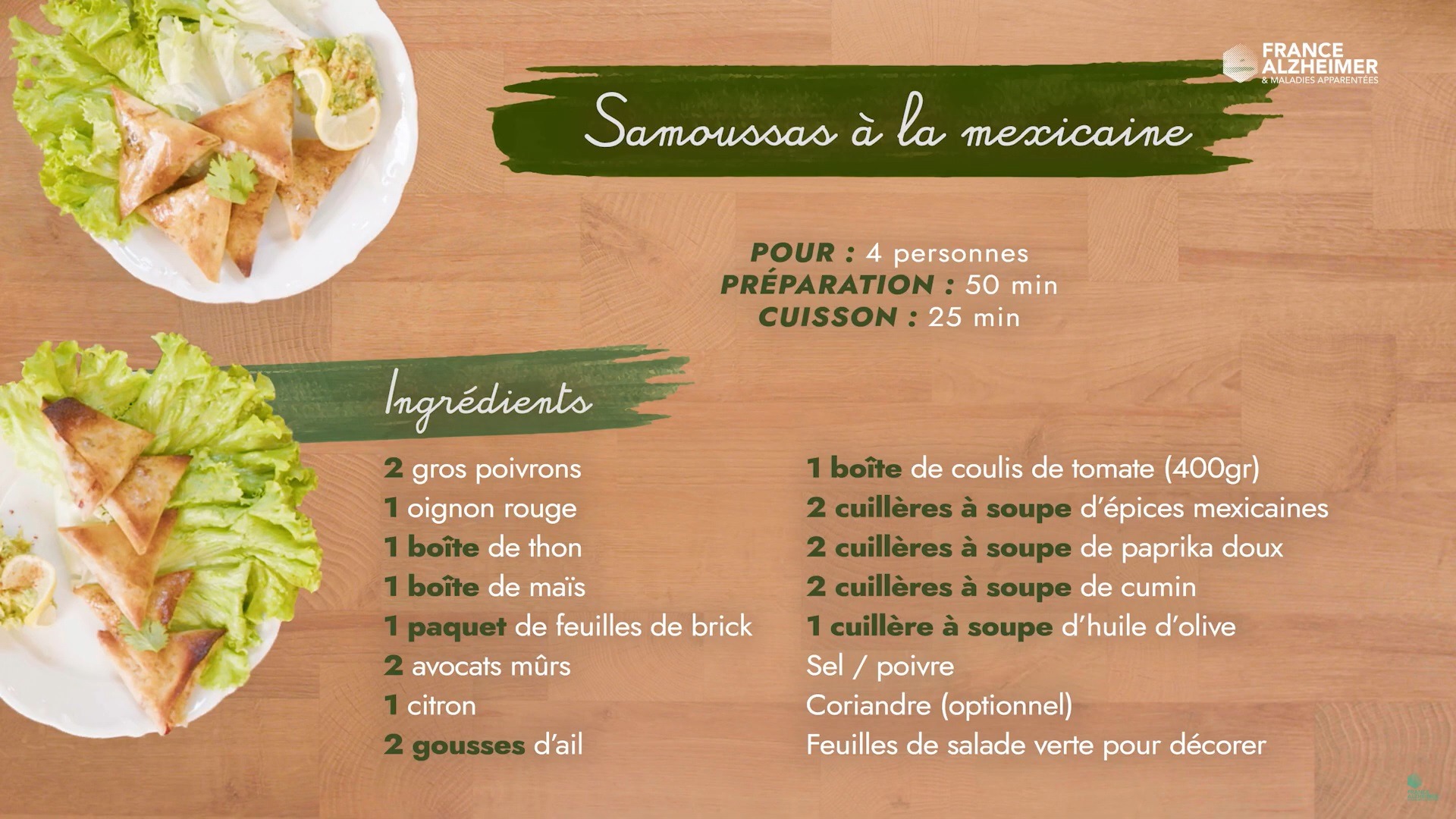 Recette Samoussas à la mexicaine