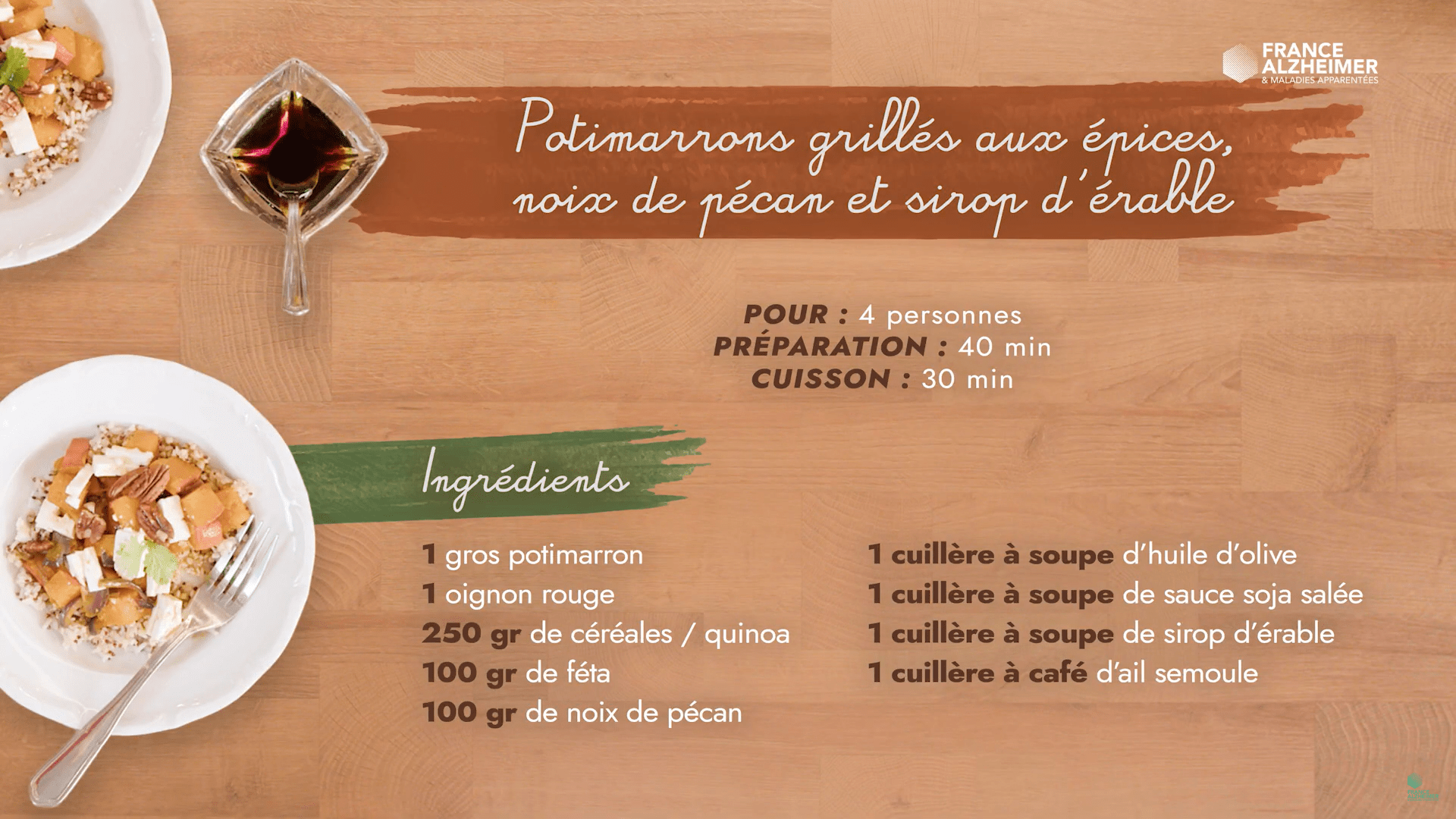 Recette potimarrons rôti soja sirop d'érable