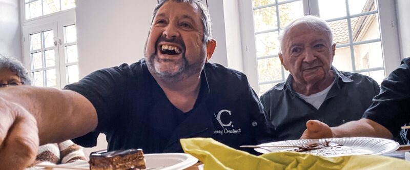 La rose en chocolat, <br>madeleine de Proust solidaire de Thierry Constant