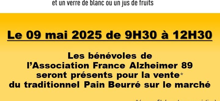 Présence au marché de Vermenton