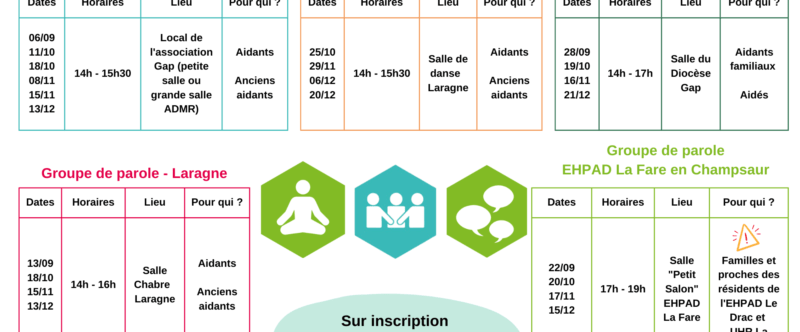 Planning des activités – 2e semestre 2023