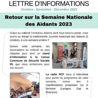 Lettre d&rsquo;information n°3