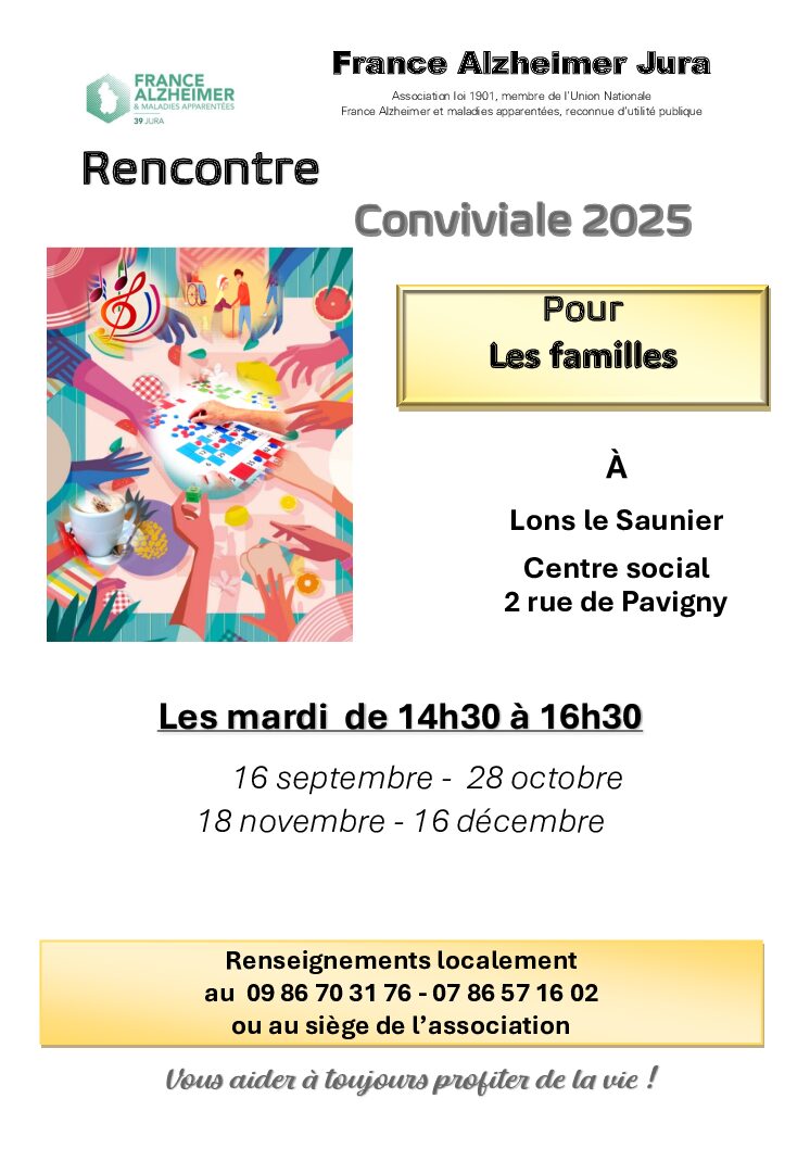Nouvelle session – Formation des Aidants à Champagnole